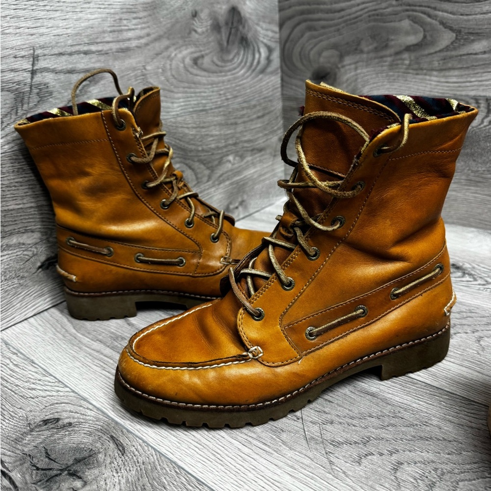 Sperry Womens top sider lug chukka leather boots size 7.5 - Picture 2 of 11